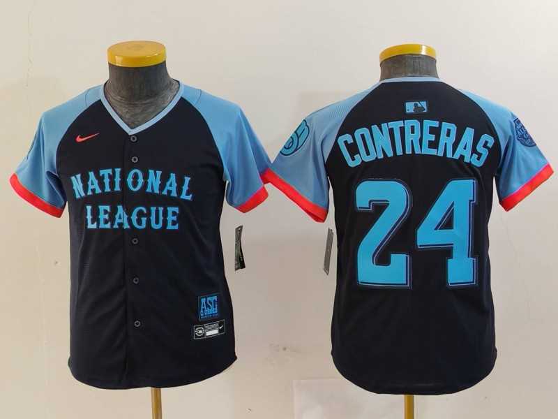 Youth Milwaukee Brewers #24 William Contreras Number Navy 2024 All Star Limited Stitched Jersey,We sell and wholesale Youth Milwaukee Brewers #24 William Contreras Number Navy 2024 All Star Limited Stitched Jersey on line form chian!